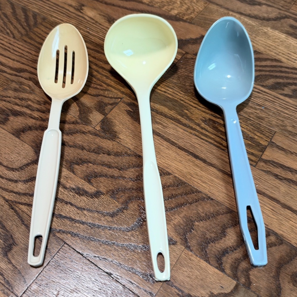 Vintage EKCO Foley King Kraft Kitchen Utensil Set Ladle Slotted Serving Spoons